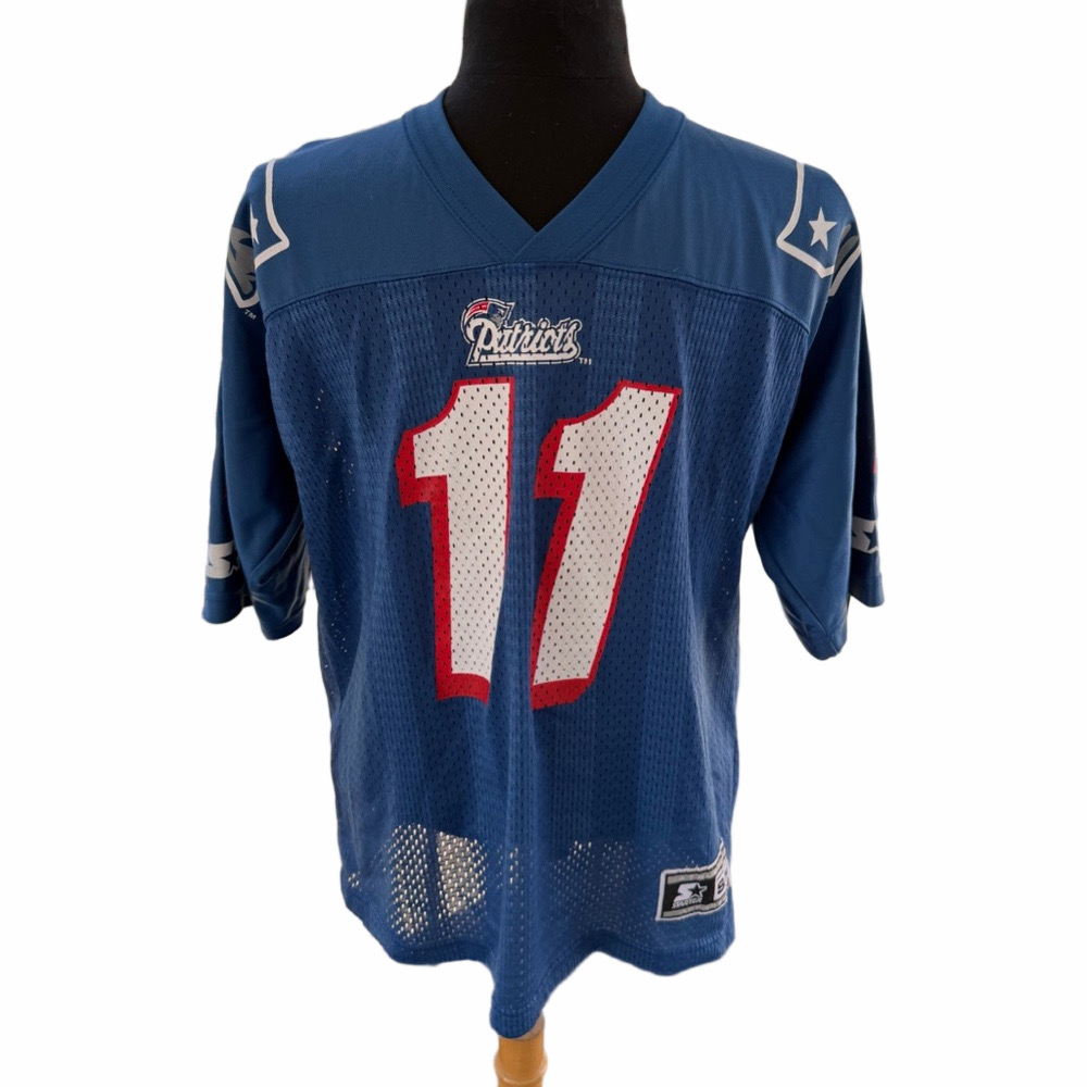 VINTAGE STARTER New England Patriots Jersey 1995 Size S/M NFL Bledsoe #11